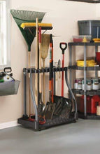 Load image into Gallery viewer, Rubbermaid Deluxe Tool Tower, Garage Storage, Holds 40 Tools, Black (FG5E2800MICHR)
