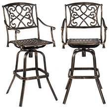 Load image into Gallery viewer, Best Choice Products Outdoor Patio 3-Piece Cast Aluminum Bistro Set, Table and Chairs
