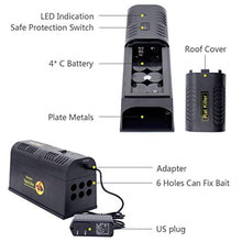 Load image into Gallery viewer, Electronic Rat Trap - Zaker Powerful High Voltage Automatic Rat Zapper, Indoor/Outdoor Rat Catcher, Efficient, Safe and Clean, Animal Trap to Get Rid of Rats and Mice, Squirrels and Rodents
