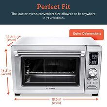 Load image into Gallery viewer, COSORI CO130-AO Toaster Oven with Air Fryer, Dehydrator, Pizza &amp; Roaster, Christmas Healthy Gift, Recipes &amp; Accessories Included, 30L, Silver
