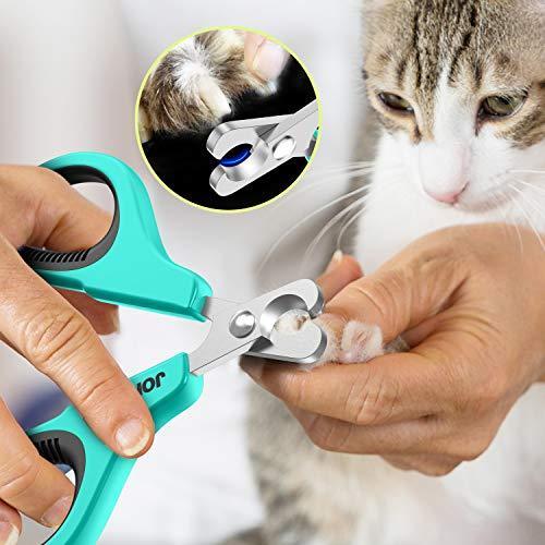 Updated 2019 Version Cat Nail Clippers and Trimmer - Professional Pet Nail Clippers and Claw Trimmer – Best Cat Claw Clippers for Bunny Rabbit Puppy Kitten Ferret Kitty and Small Animals - Sharp, Safe