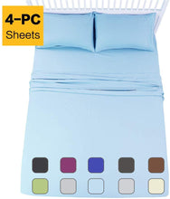 Load image into Gallery viewer, EMONIA Twin XL Sheets Set - 4 Pieces Bed Sheets-Microfiber Super Soft 1800 Series Deep Pocket Fitted Sheets-Wrinkle and Fade Resistant (Green, Twin XL)

