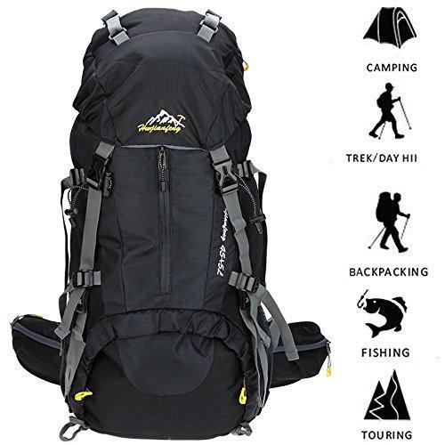 Esup Hiking Backpack, 50L Mountaineering Backpack with 45L+5L Rain Cover