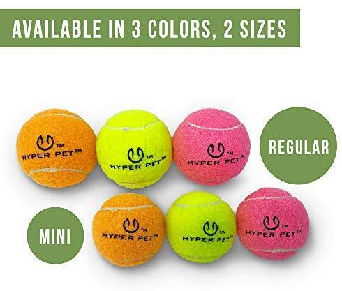 Hyper Pet Tennis Balls For Dogs, Pet Safe Dog Toys For Exercise & Training, Brightly Colored, Easy To Locate