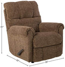 Lane Home Furnishings 4208-19 Crisscross Latte Rocker Recliner, Medium