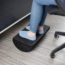 Ergonomic Foot Rest Cushion Under Desk with High Rebound Ergonomic Foam Non-Slip Half-Cylinder Footstool Footrest Ottoman for Home Office Desk Airplane Travel (Grey)