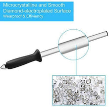 Load image into Gallery viewer, TAIDEA 12 Inch Diamond Knife Sharpener Steel Rod Knife Sharpening Professional, Honing Rod for Sharpening Your Chef&#39;s Knife, Carving Knife, Chopping Knives
