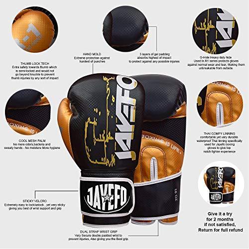 Jayefo R-1 Ultimate Warrior Leather Boxing Gloves Muay Thai Gloves Sparring Gloves Training Bag Gloves MMA