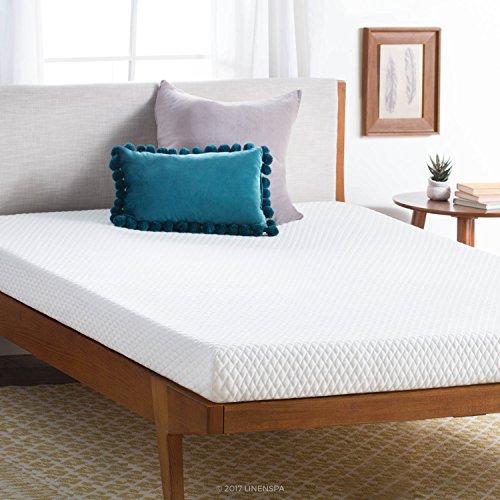 LINENSPA 5 Inch Gel Memory Foam Mattress -  Firm Support - Twin