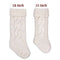 LimBridge Christmas Stockings, 2 Pack 18 inches Large Size Cable Knit Knitted Xmas Rustic Personalized Stocking Decorations for Family Holiday Season Decor, Cream or Burgundy