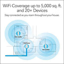 NETGEAR Orbi Tri-Band Whole Home Mesh WiFi System, with Wall Plugs for Placement Anywhere (RBK33) – Router Replacement Covers up to 5,000 sq. ft. 3-Pack Includes 1 Router & 2 Wall Plug Satellites