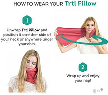 Load image into Gallery viewer, trtl Pillow - Scientifically Proven Super Soft Neck Support Travel Pillow – Machine Washable (Coral)

