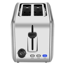 Load image into Gallery viewer, 2 Slice Toaster, CUSIBOX Extra Wide Slots Stainless Steel Toaster with 7 Bread Browning Settings, REHEAT/DEFROST/CANCEL Function, 750W
