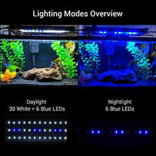 Load image into Gallery viewer, NICREW ClassicLED Aquarium Light, Fish Tank Light with Extendable Brackets, White and Blue LEDs
