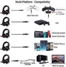 Load image into Gallery viewer, MODOHE Gaming Headset for Xbox One PS4 PC Gaming and Nintendo Switch,Stereo Surround Noise Cancelling Over Ear Gaming Headphones with Mic Volume Control for Xbox 1 S Playstation 4 Laptop,PC,Mac,iPad
