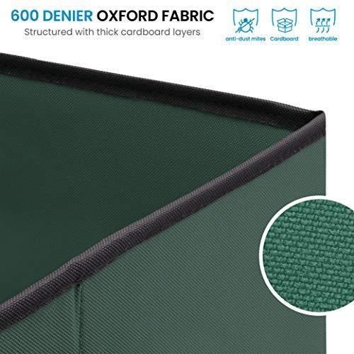 Premium Christmas Gift Wrap Organizer, Interior Pockets, fits 18-24 Standers Rolls, Underbed Storage, Wrapping Paper Storage Box by ZOBER