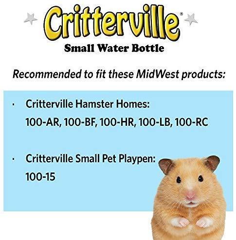 Small Animal Water Bottle | Ideal for Hamsters, Mice, Guinea Pigs & Rabbits