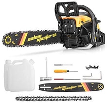 Load image into Gallery viewer, SALEM MASTER 5820G 58CC 2-Cycle Gas Powered Chainsaw, 18-Inch Chainsaw, Handheld Cordless Petrol Gasoline Chain Saw for Farm, Garden and Ranch
