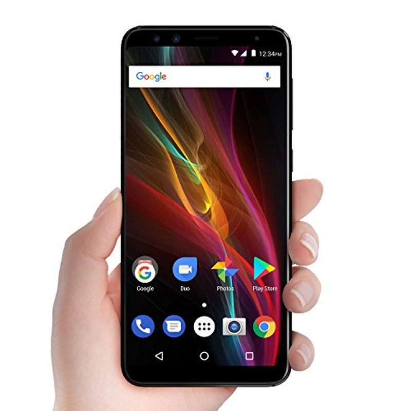 BLU Pure View -32GB +3GB RAM, 5.7” HD+ 18:9 Display Smartphone with Dual Front Selfie Cameras -Black