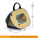 SportPet Designs Cat Carrier With Zipper Lock- Foldable Travel Cat Carrier