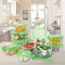 Glasslock Storage Containers 20pc set Green Lids Microwave & Oven Safe Airtight Anti Spill Proof