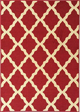 Load image into Gallery viewer, Ottomanson Glamour Collection Contemporary Moroccan Trellis Design Kids Rug (Non-Slip) Kitchen and Bathroom Mat Rug, 3&#39;3&quot; X 5&#39;0&quot;, Grey
