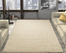 Ottomanson Cozy Color Solid Contemporary Living and Bedroom Soft Shag Area Rug, 5'3" L x 7'0" W, Gray