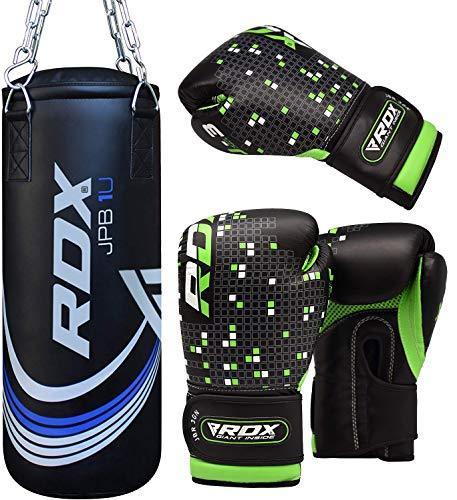 RDX Kids Heavy Boxing 2FT Punching Bag UNFILLED MMA Punching Training Gloves Kickboxing