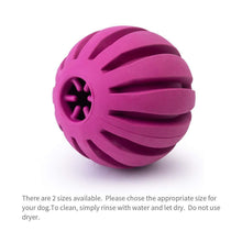 Load image into Gallery viewer, EETOYS Dog Treat Ball Non Toxic Rubber Dog Ball Food Dispensing IQ Dog Toy Reduce Boredom Dental Hygiene Teething by EETOYS MARKET LEADER PET LOVER

