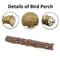 MwaBaiTx Natural Parrot Perch Set, Bird Chewing Toys Bird Perch Bird Stand Bird Cage Accessories