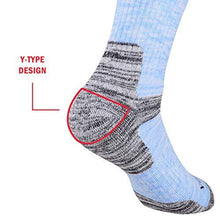 Load image into Gallery viewer, YUEDGE Women&#39;s Cushion Cotton Crew Socks Multi Performance Athletic Hiking Socks(2 Pairs/Pack)
