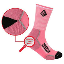 Load image into Gallery viewer, YUEDGE Women&#39;s Cushion Cotton Crew Socks Multi Performance Athletic Hiking Socks(2 Pairs/Pack)
