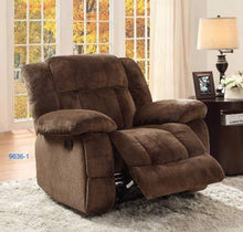 Load image into Gallery viewer, Homelegance Laurelton 90&quot; Microfiber Double Reclining Sofa, Chocolate Brown
