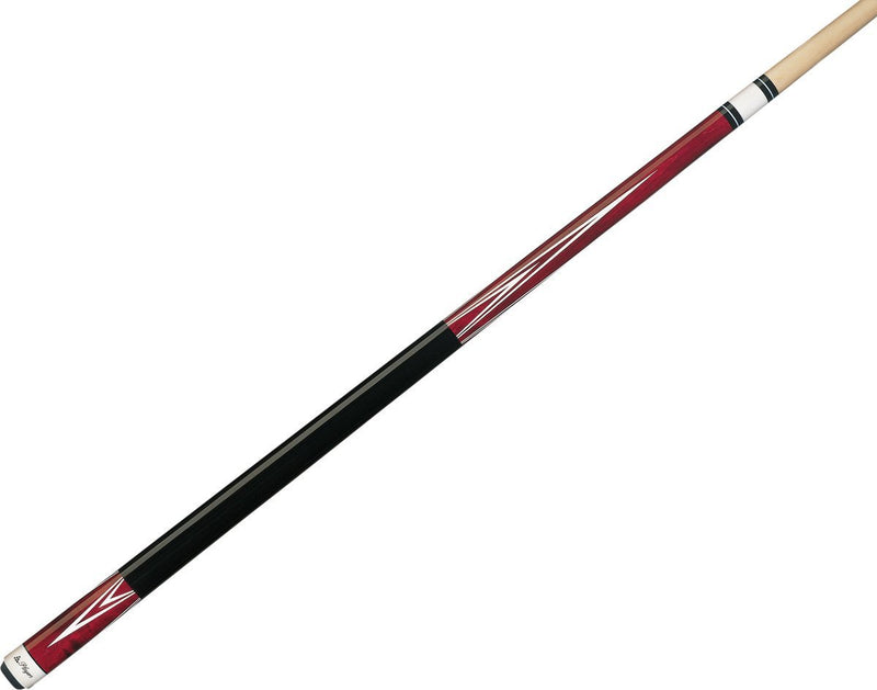 Two Piece Pool Cue - Birds-Eye Maple in Crimson Weight: 19 oz