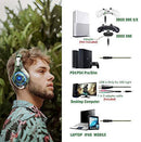 PS4 Gaming Headset with mic, Beexcellent Xbox One Headset with Stereo Sound Noise Isolation Memory Foam LED Light for PC Laptop Tablet