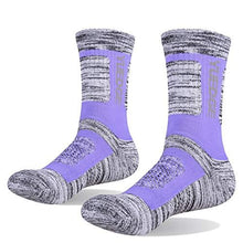 Load image into Gallery viewer, YUEDGE Women&#39;s Cushion Cotton Crew Socks Multi Performance Athletic Hiking Socks(2 Pairs/Pack)
