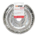 Range Kleen Style D Heavy Duty Chrome 4-Pack Drip Pans with Trim Rings AND 8 Foil Burner Liners…