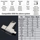 USB Flash Drive 128GB Memory Stick External Storage for iPhone 2in1 Photo Stick USB3.0 Thumb Drive Puanv Compatible iPhone iPad iOS MacBook and Computer (Silver-128G)