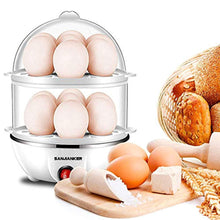 Load image into Gallery viewer, Egg Cooker,350W Electric Egg Maker,White Egg Steamer,Egg Boiler,14 Egg Capacity Egg Cooker With Automatic Shut Off，Egg cooker with Free Gift Egg Piercer

