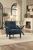 Homelegance Charisma Fabric Accent Chair, Indigo