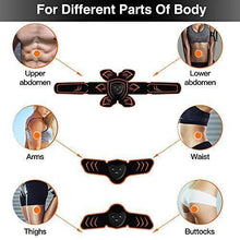 Load image into Gallery viewer, PiAEK ABS Stimulator Muscle Toner Rechargeable Abdominal Toning Belt, EMS Abdomen Muscle Trainer Fitness with 6 Modes 10 Levels for Men Women Abdomen/Arm/Le
