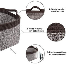 Load image into Gallery viewer, Goodpick Cube Storage Bins - Shelf Baskets for Storage Towel Book Cloth Storage Bins for Office Woven Basket for Shelves Baby Laundry Basket Toys Storage Basket Closet Storage Basket, 13&#39;&#39;x9.8&#39;&#39;x 9&#39;&#39;
