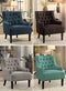 Homelegance Charisma Fabric Accent Chair, Indigo