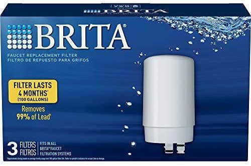 Brita Tap Water Filtration System Replacement Filters for Faucets - White - 2 Count