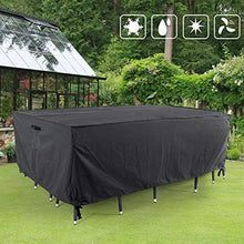 Load image into Gallery viewer, FLYMEI  Patio Furniture Cover, Waterproof, Tear-Resistant, UV Resistant Outdoor Table and Chair, Sofa, Sectional Cover, Space Grey, 90x60 inches
