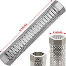 LizzQ 12 inch BBQ & Pellet Smoker Tube - for any Grill or Smoker, Hot or Cold Smoking - Easy, safety and tasty smoking - Hexagon shape - Stainless steel