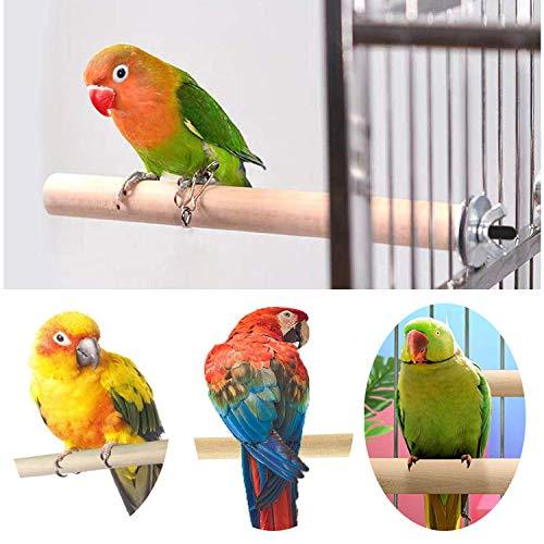 MwaBaiTx Natural Parrot Perch Set, Bird Chewing Toys Bird Perch Bird Stand Bird Cage Accessories