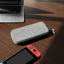 Load image into Gallery viewer, Nintendo Switch Case, VUP Switch Hard Cover Protective Travel Storage Shell for Nintendo Switch Console &amp; Accessories with 18 Game Cartridges and Handle (Gray)
