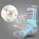 YUEDGE Women's Cushion Cotton Crew Socks Multi Performance Athletic Hiking Socks(2 Pairs/Pack)