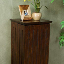 Load image into Gallery viewer, Southern Enterprises Media Storage Pedestal - Cherry
